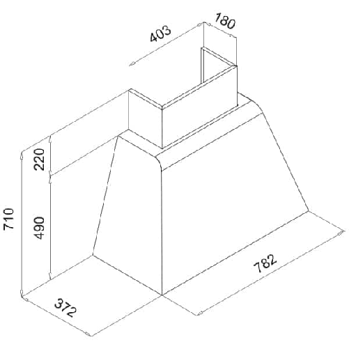 Elleci-cappe-da-incasso-Brio-78-cm-Granitek-Nero-KGPB8040M