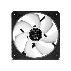 NOX H-FAN PRO Case per computer Ventilatore 12 cm Nero, Bianco