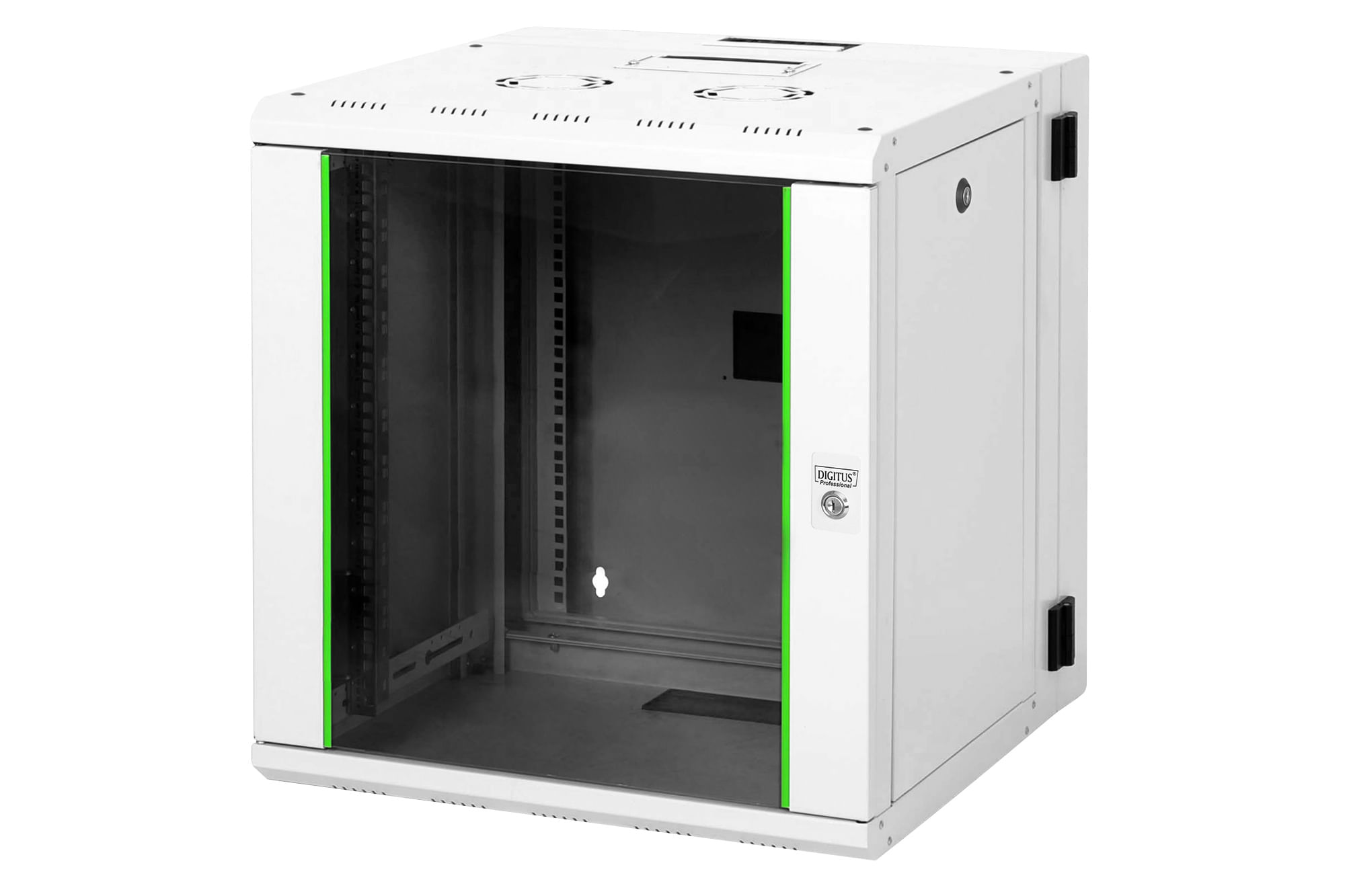 Digitus Armadio 12 Unità Da Muro Linea Soho (A)624 X (L)600 X (P)610 Mm. Con Doppia Sezione Colore Grigio Chiaro Ral7035