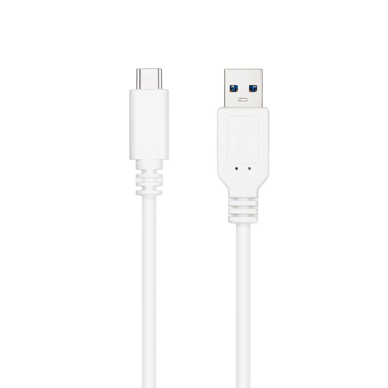 Nanocable-Cable-USB-3.1-Gen2-10Gbps-3A-USB-C-M-A-M---0.5m---Color-Blanco