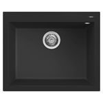Elleci-Lavello-Incasso-1-vasca-61x50-Quadra-110-Keratek-Nero-Black-Assoluto-LKQ11086