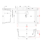 Elleci-Lavello-Incasso-1-vasca-61x50-Quadra-110-Keratek-Nero-Black-Assoluto-LKQ11086