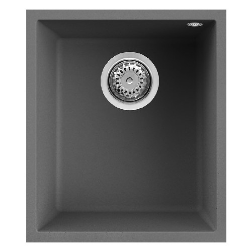 Elleci-Lavello-Incasso-1-vasca-38x44-Quadra-100-Sottotop-Keratek-Grigio-Dark-Grey-LKQ10099BSO