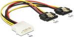 AA¢A¢aA¬AA¢-AnschlA A¼sse--1-x-Molex-4-Pin-Stecker->-2-x-SATA-15-Pin-Buchse-AA¢A¢aA¬AA¢-Spannung--5-V---12-V-AA¢A¢aA¬AA¢-Drahtquerschn
