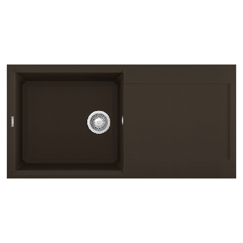 Elleci-Lavello-Incasso-1-vasca-100x50-Easy-480-Granitek-Espresso-Marrone-LGY48078