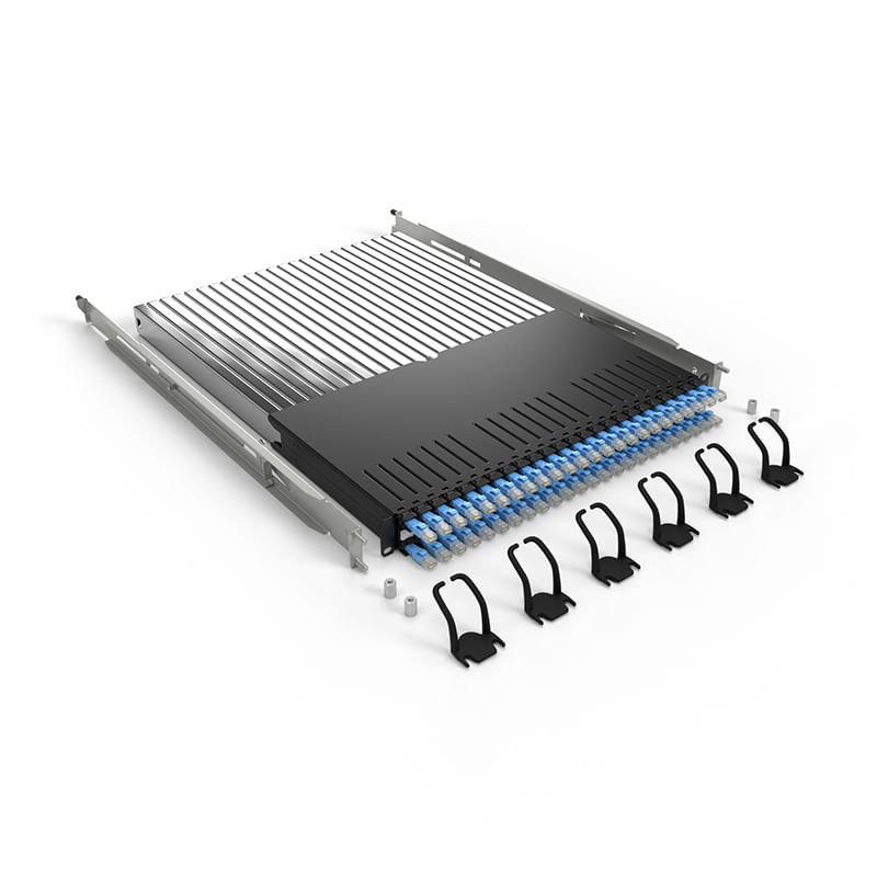 PATCHBOX P60STPXC6AX24B cavo di rete Blu 1,8 m Cat6a U/FTP [STP] (PATCHBOX PLUS+ CAT.6A STP BLUE 1,8M,INCL. MOUNTING RAI