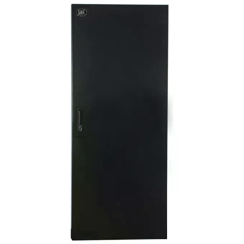 Link-Porta-Chiusa-in-Metallo-Pieno-con-Serratura-per-Armadio-Link-27u-600mm-Nero