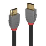 Lindy 36961 cavo HDMI 05 m HDMI tipo A Standard Nero Grigio (Lindy 36961 0.5m High Speed HDMI Cable Anthra Line)