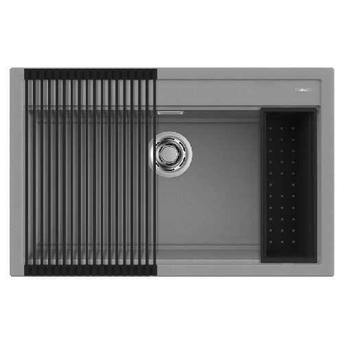 Elleci-Lavello-Incasso-1-vasca-79x51-Best-130-Bundle-Granitek-Grigio-Cemento-LGB13048K2