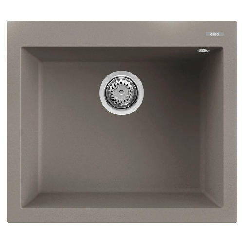 Elleci-Lavello-Incasso-1-vasca-57x50-Quadra-105-Keratek-Grigio-Dove-Grey-LKQ10593