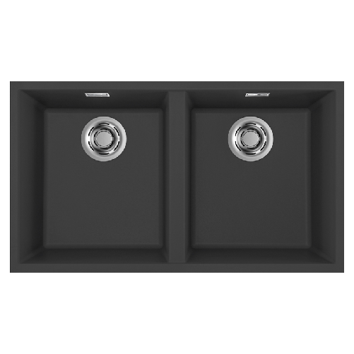 Elleci-Lavello-Incasso-2-vasche-76x435-Integra-350-Keratek-Nero-Black-Assoluto-LKQ35086BIN