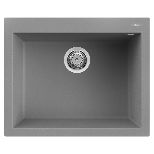 Elleci-Lavello-Incasso-1-vasca-61x50-Quadra-110-Granitek-Grigio-Titanium-LMQ11073