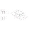 Elleci-Lavello-Incasso-1-vasca-57x50-Quadra-105-Granitek-Grigio-Cemento-LGQ10548