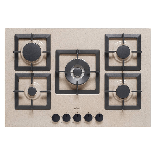 Elleci-Piani-cottura-da-incasso-Plano-75-5-fuochi-Granitek-51-Avena-PGSP75151CS