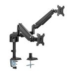 InLine Tischhalterung mit Lifter - beweglich - fÃ¼r zwei Monitore bis 82cm (32") - max. 9kg (23160B)