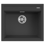 Elleci-Lavello-Incasso-1-vasca-57x51-Best-105-Granitek-Antracite-LGB10559