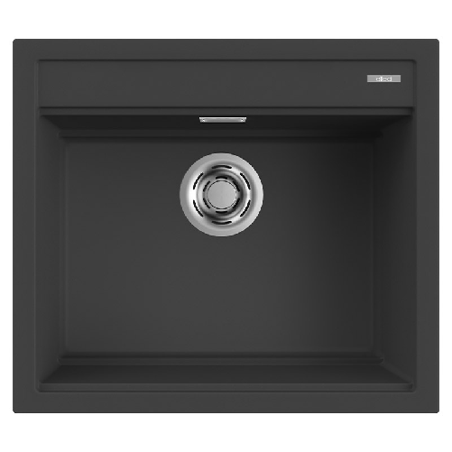 Elleci-Lavello-Incasso-1-vasca-57x51-Best-105-Granitek-Antracite-LGB10559