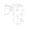 Elleci-Lavello-Incasso-1-vasca-47x50-Quadra-102-Keratek-Grigio-Dove-Grey-LKQ10293