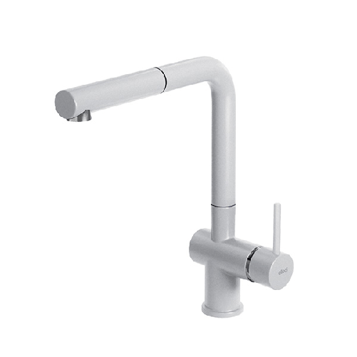 Elleci-Rubinetto-Miscelatore-Cucina-Stream-Plus-Granitek-Bianco-MGKSTP68