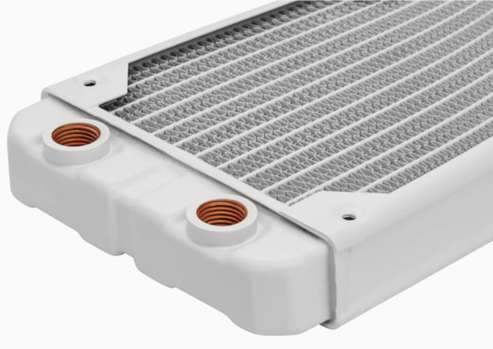 Corsair-CX-9030007-Radiatore--Corsair-Hydro-X-Series-XR5-240mm-Dual-Fan-Water-Cooling-Radiator---White--CX-903-