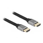 Delock Cavo HDMI ad altissima velocitÃ Â  48 Gbps 8K 60 Hz grigio 0,5 m certificato