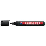 Edding Pennarello Indelebile Edding 300 - Punta Tonda - Tratto compreso tra 1,5 e 3 mm. - Inchiostro quasi inodore