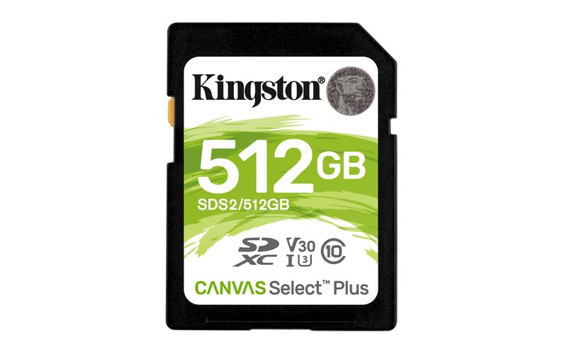Kingston-Canvas-Select-Plus-Scheda-di-Memoria-Micro-SD---SDS2-512-GB-Class-10-UHS-I
