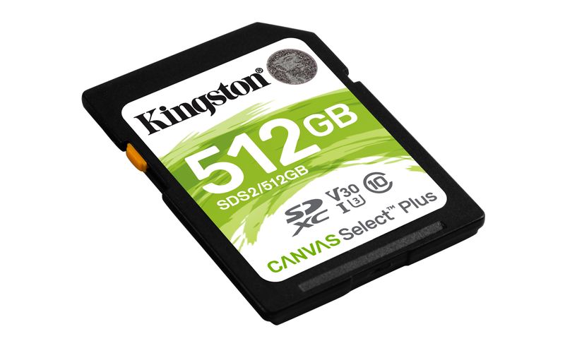 Kingston-Canvas-Select-Plus-Scheda-di-Memoria-Micro-SD---SDS2-512-GB-Class-10-UHS-I