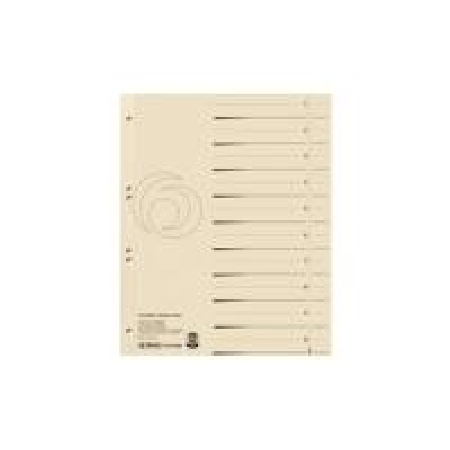 Herlitz-Separator-A4-Over-Width-Manil-Karton-pressione-organizzativa-nera-di-Chamois-perforazione-a-6-vie-bordo-del-foro