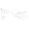 Elleci-Lavello-Incasso-2-vasche-56x44-Quadra-150-Sottotop-Keratek-Grigio-Dark-Grey-LKQ15099BSO