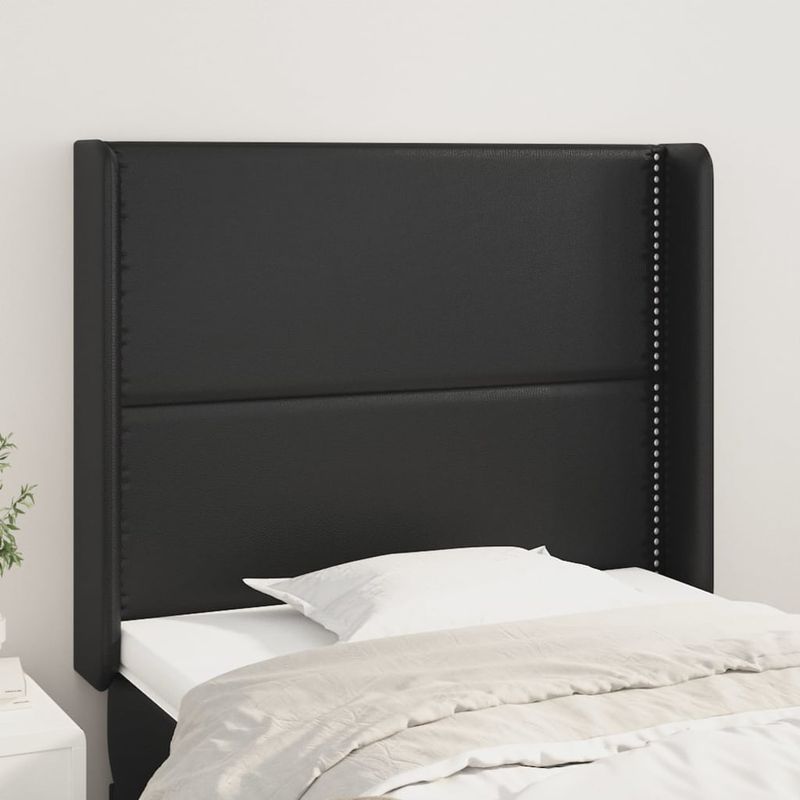 Testiera-ad-Orecchio-Nera-183x16x118-128-cm-in-Similpelle