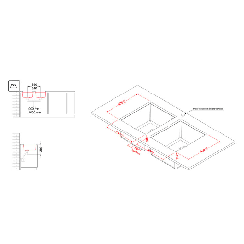 Elleci-Lavello-Incasso-Quadra-200-Sottotop-Keratek-Bianco-White-Assoluto-LKQ20096BSO