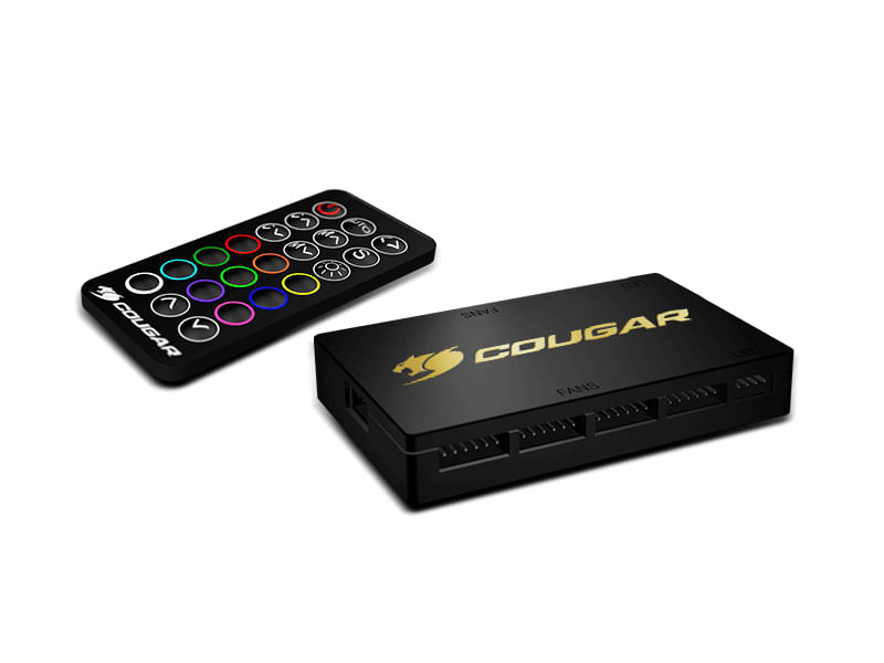 Cougar-Vortex-SPB-120-RGB-PWM-HDB-Pacchetto-di-3-ventole-supplementari-120mm---scatola-di-controllo-Core-Core-V2---illum