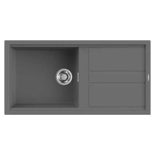 Elleci-Lavello-Incasso-1-vasca-100x51-Best-480-Keratek-Grigio-Dark-Grey-LKB48099