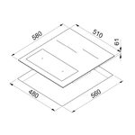 Elleci-Piano-Cottura-Induzione-Urban-60-4-zone-in-Vetroceramica-Black-Nero-PVIU601BK