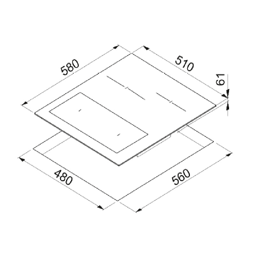Elleci-Piano-Cottura-Induzione-Urban-60-4-zone-in-Vetroceramica-Black-Nero-PVIU601BK