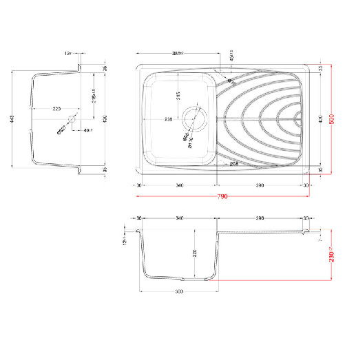 Elleci-Lavello-Incasso-1-vasca-79x50-Master-300-Granitek-Avena-LGM30051