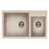 Elleci-Lavello-Incasso-2-vasche-815x50-Quadra-440-Granitek-Avena-LGQ44051