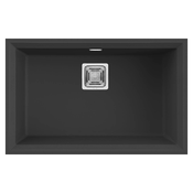 Elleci Lavello Incasso 1 vasca 69x43,8 Karisma 120 Sottotop Granitek Nero LGK12040BSO