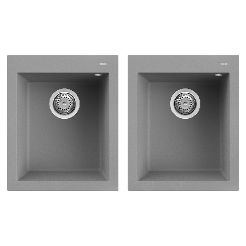 Elleci-Lavello-Incasso-Quadra-200-Granitek-Grigio-Cemento-LGQ20048