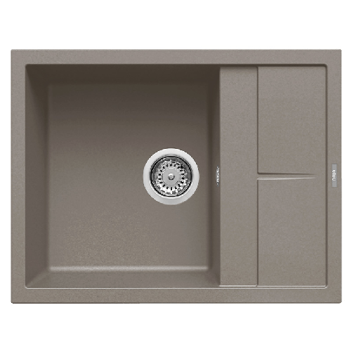 Elleci-Lavello-Incasso-1-vasca-65x50-Unico-125-Keratek-Grigio-Dove-Grey-LKU12593
