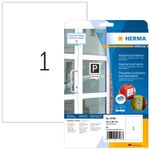 HERMA Wetterfeste Etiketten aus Spezialpapier, 210 x 297 mm weiÃ, aus Papier, imprÃ¤gniert, selbstklebend,