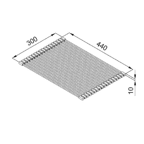 Elleci-Rollmat-Drainer-Flex-440-Materiale-Silicone-Nero---ARS013BK