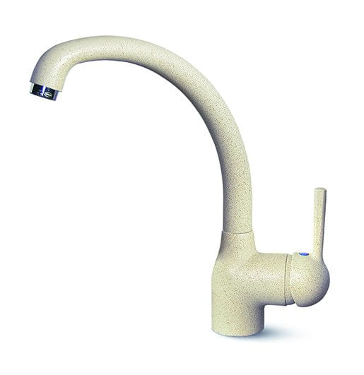 Elleci-Rubinetto-Miscelatore-Cucina-Po-Granitek-Bianco-Antico-MGKPO62