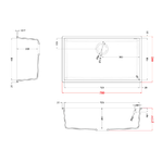 Elleci-Lavello-Quadra-130-Sottotop-Incasso-1-vasca-76x44--Keratek-Bianco-White-Assoluto-LKQ13096BSO