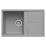 Elleci-Lavello-Incasso-1-vasca-79x50-Unico-300-Keratek-Grigio-Light-Grey-LKU30097
