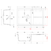 Elleci-Lavello-Incasso-1-vasca-79x50-Unico-300-Keratek-Grigio-Light-Grey-LKU30097