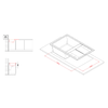 Elleci-Lavello-Incasso-1-vasca-79x50-Unico-300-Keratek-Grigio-Light-Grey-LKU30097
