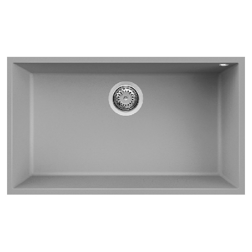 Elleci-Lavello-Incasso-1-vasca-76x44-Quadra-130-Sottotop-Keratek-Grigio-Light-Grey-LKQ13097BSO