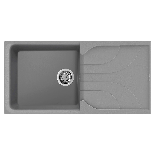 Elleci-Lavello-Incasso-1-vasca-100x50-Ego-480-Granitek-Grigio-Cemento-LGE48048